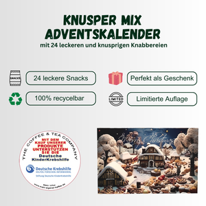 
                  
                    C&T Snack Adventskalender 2024 „Knusper Mix“ | 24 Päckchen à 25g leckere Knabbereien für den Advent | Knusperkalender mit einer Mischung aus Mandeln, Cranberry & Erdnüssen
                  
                